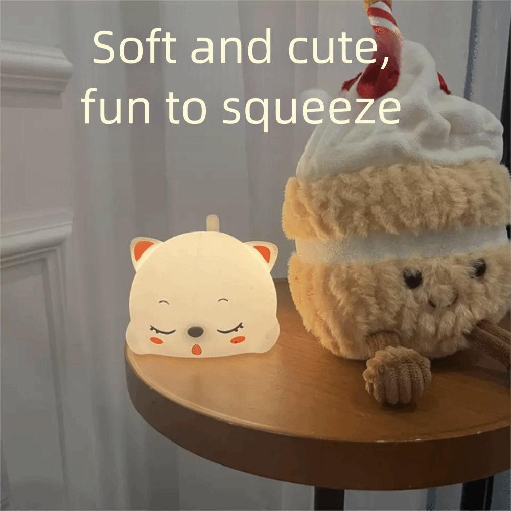 Soft Silicone Material LED Night Light Colorful Atmosphere Silicone Night Light  Kids Bedroom