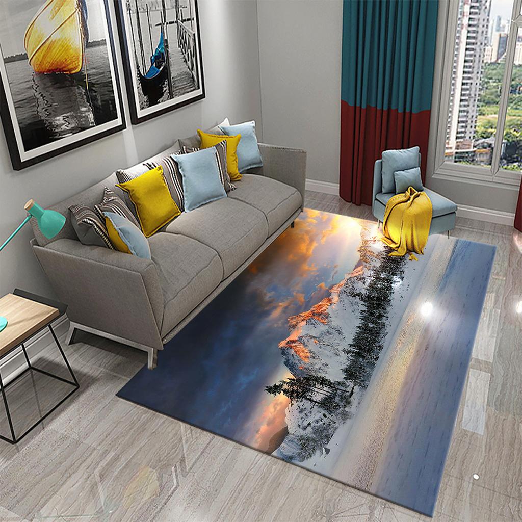 Rutschfester Flur, Schlafzimmer, Badezimmer, Küche, Bodenmatte, Veranda, Fußmatte, Schneeberglandschaft, Teppich