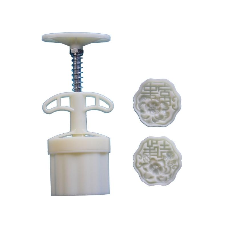 Flower Character MoonCake Molds MidAutumn Festival Mooncake Maker Cookie Stamps Hand Pressure Mooncake Bakings Tool