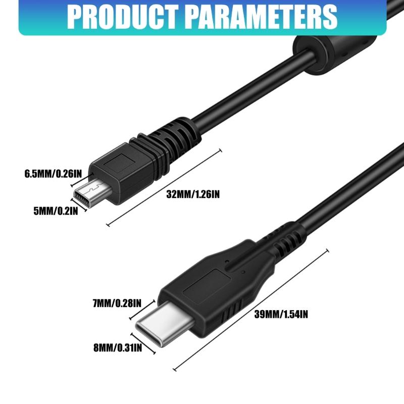 OTG Directs Connect Type C To 8P Data Line For Instants Import Of Photos From DSLR To Phone Without Software Installation