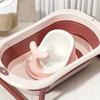 Real Time Temperature of Baby Bath Tub, Silicone Anti Slip Foot Bath Bucket, Foldable Bathroom with Temperature Sensor