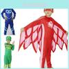 Costume Noblekids PJ Mask con tuta colorata di Gattoboy, Gufetta e Geco per bambini