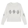 Xiangying Women's Sequin Embroidered Knit Sweater