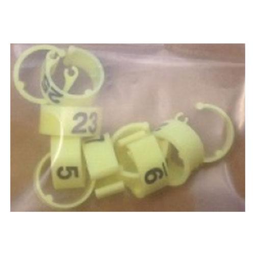Kunststoff Nummerierte Taubenbeinringe (Packung mit 10)