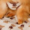 Monchéri "Bear Jacquard Cafe Mat" Dog PillowBlanket for Small and Medium Dogs (FREEIvory) Cute, Stylish, Popular Brand for Toy Poodles and Chihuahuas