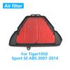 Motorcycle High Flow Air Filter For Tiger 1050 ABS 2007-2014 Tiger 1050 Sport ABS 2013-2018 Intake Cleaner Accessories