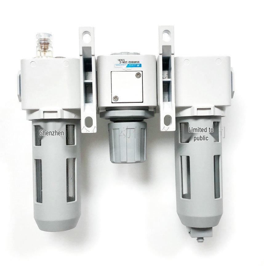 MACT302-8A 10A Three-Point Combo Filter Pressure Regulator Lubricator (Genuine MINDMAN Product)