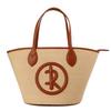 Korean Style Women's Straw Tote Bag - Large Capacity Woven Shoulder Bag for Beach or Commuting