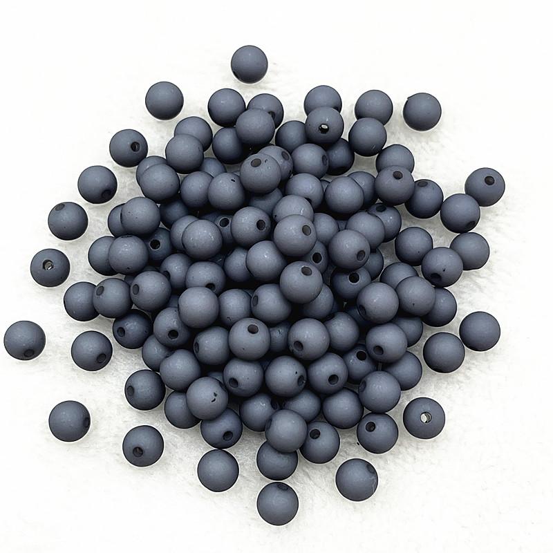 New 4mm/6mm/8mm Round Acrylic Matte Beads Loose Spacer Beads for Jewelry Making DIY Handmade Bracelets Accessory