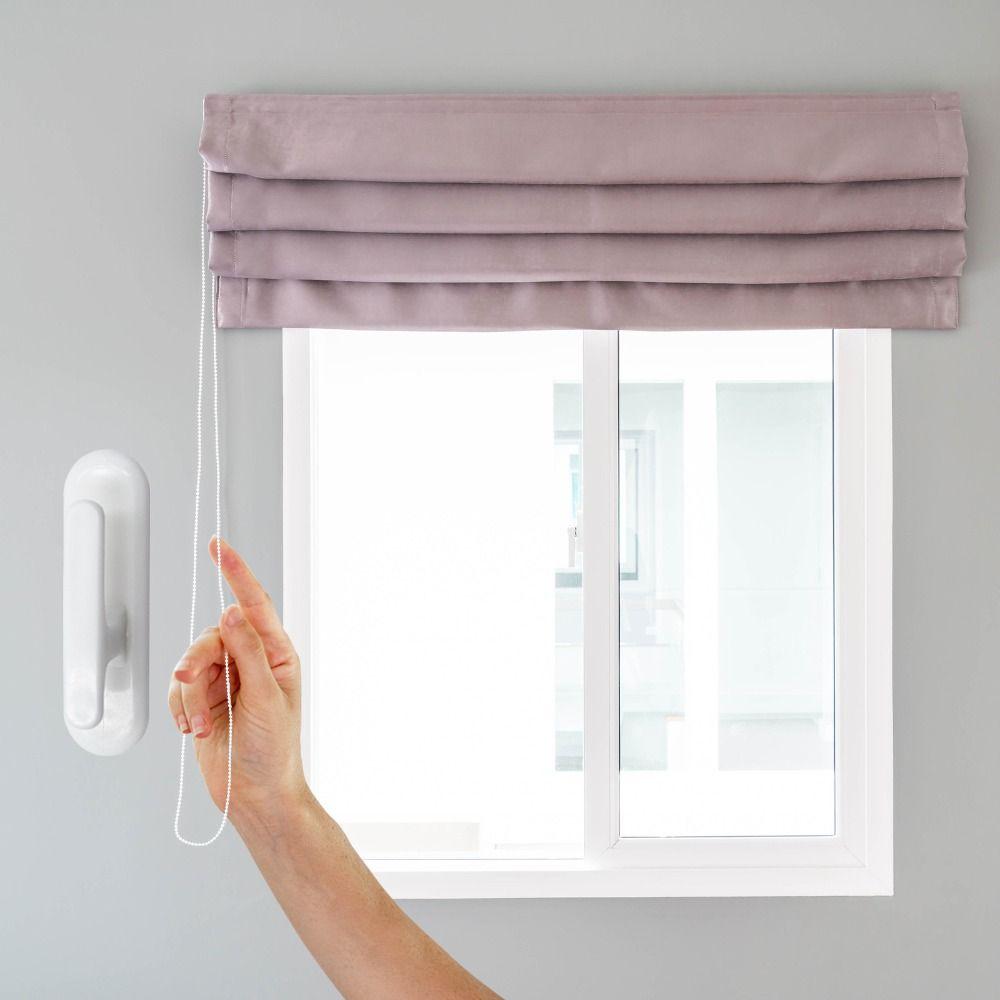 4/8/10 Pezzi Gancio in Plastica per Corda Tenda da Finestra Autoadesivo Montato a Parete