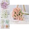 Starry Gypsophila Paniculata Wedding Handheld Bouquet With Soft Silicone For Photography Props