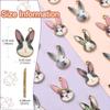 KitBeads 40pcs Enamel Rabbit Charms Mixed Styles Easter Bunny Charms Flower Printed Animal Bunny Rabbit Charms for Jewelry Making Bulk
