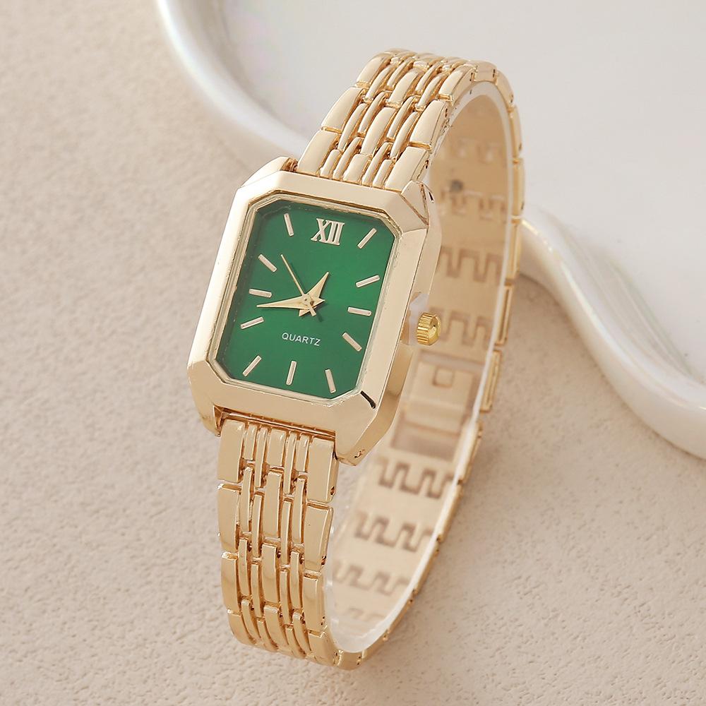 Light Luxury Steel Belt Women's Watch Female Student Square Quartz Watch Bracelet Watch