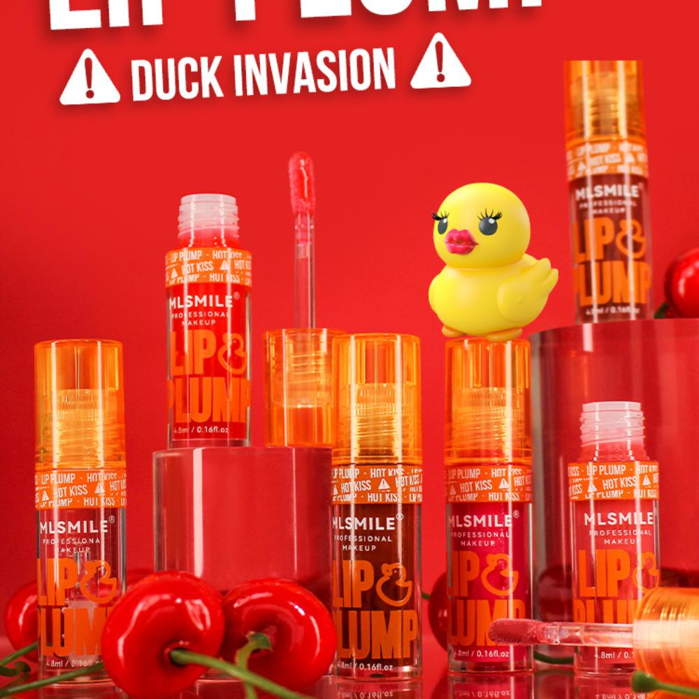 6 Farben Lip Plump Lip Gloss Hot Kiss Lip Glaze Mirror Liquid Lip Honey Langlebiges Lippenöl Hochpigmentierter, feiner, feuchtigkeitsspendender Lippenstift