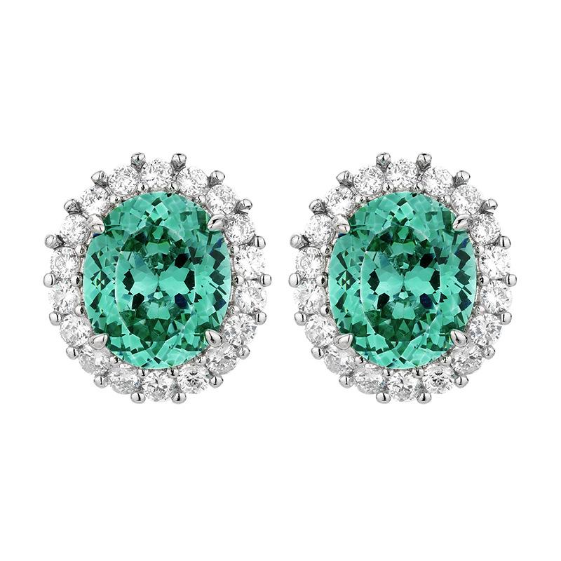 Luxuriöse geometrische Zirkonia-Schmucksets für Damen 2025 Neue Mode Ohrringe Ringe Halskette Schmuck Hochzeitsparty-Accessoires