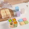 Food Grade Baby Food Storage Containers 4 Grids with Lids Tray Design for Baby Homemade Food Freezing Use