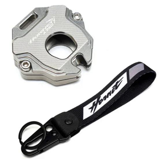 CB750 Motorcycle Accessories CNC Key Case Cover Shell Embroidery Badge Keyring For HONDA Hornet CB 750 HORNET 2023
