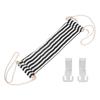 Footrest Black and White Streaks Soft Breathable Adjustable Foot Hammock Swing Footrest