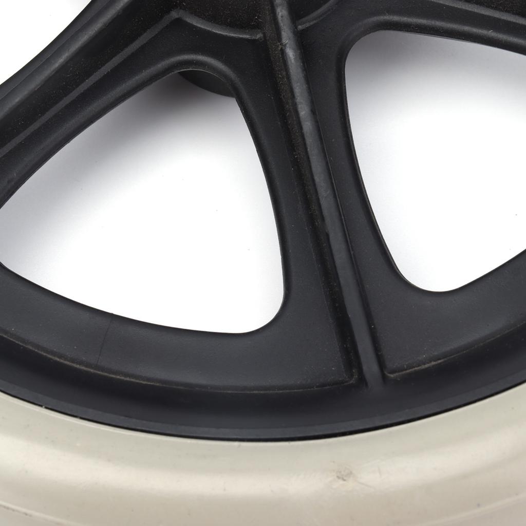 Wheelchair Wheel 8in PU Walker Caster Replacement Skidproof with Ball Bearing Grey