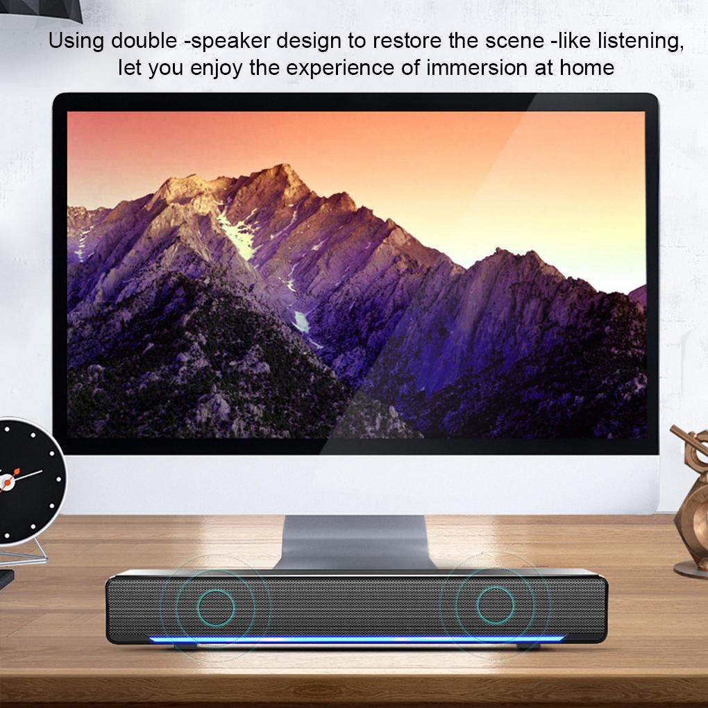 Soundbar Wired And Wireless Bluetooth 5.0 Speaker For TV Soundbar With Subwoofer Wireless Bluetooth Sound Bar For TV Laptop