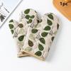 Thickened Oven Gloves Set, Anti-Scalding, Simple Cotton And Hemp, Microwave Oven Glove, Baking, Cooking, Kitchen