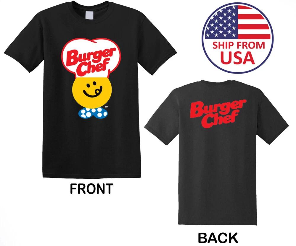 Burger Chef Men s Black Size S to 3XL 2XL
