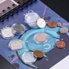 100Pcs Coin Holder Reusable Lightweight Acrylic Mini Coin Holder for Coin Storage