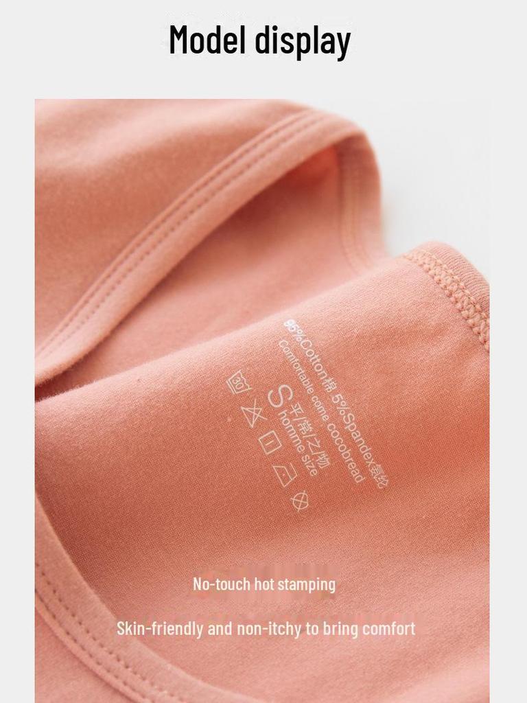 Dámský top s dlouhým rukávem z čisté bavlny v jednobarevném provedení