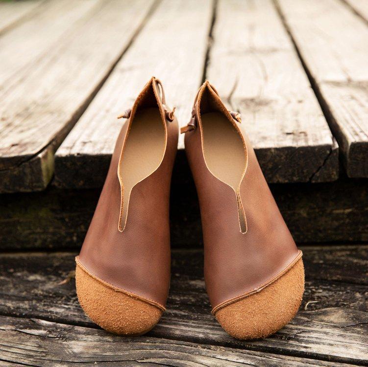 

Внешняя торговля, новые женские туфли Mori в стиле ретро, литературные и художественные, с неглубоким горлом, бабушкины туфли, мягкая подошва, универсальные, дышащие, повседневные, на плоской подошве, одинарные 35 темно-коричневого