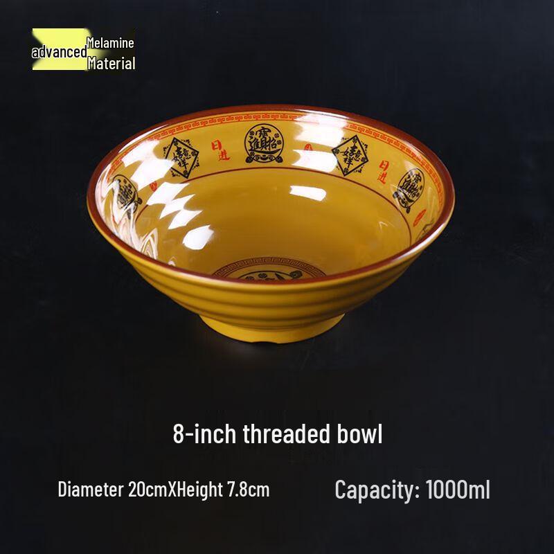 

Heerli Melamine Fortune Soup Bowls (10-Piece Set)