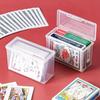 Transparente Kunststoff-Aufbewahrungsbox für Spielkarten Bankausweis Promi Idol Kleiner Kartenhalter Kleine Zubehör-Aufbewahrungsbox