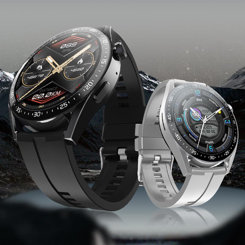 

YurKem 1,52 дюйма NFC Смарт-часы Беспроводная зарядка Bluetooth Вызов Сердечный ритм Артериальное давление Мониторинг кислорода Фитнес-трекер Смарт-часы