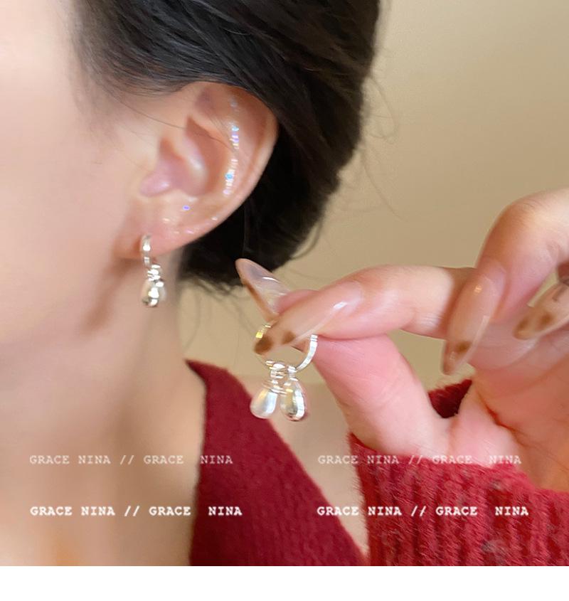 2024 Elegant Pearl Pendant Earrings - Convertible Design, High-End Versatile Style for Women