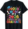 Graduation Proud Mom of 2026 Kindergarten Graduate T-Shirt