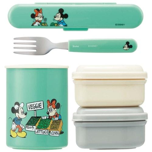 Skater Antibacterial Thermal Lunch Box Lunch Jar Disney Mickey Mouse Green World 560ml KCLJC6AG-A