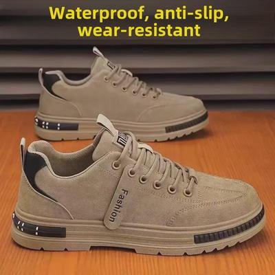 Chaussures de travail respirantes et antidérapantes pour hommes pour le printemps/l'automne - Durables et confortables pour de longues heures sur les chantiers de construction (2024)