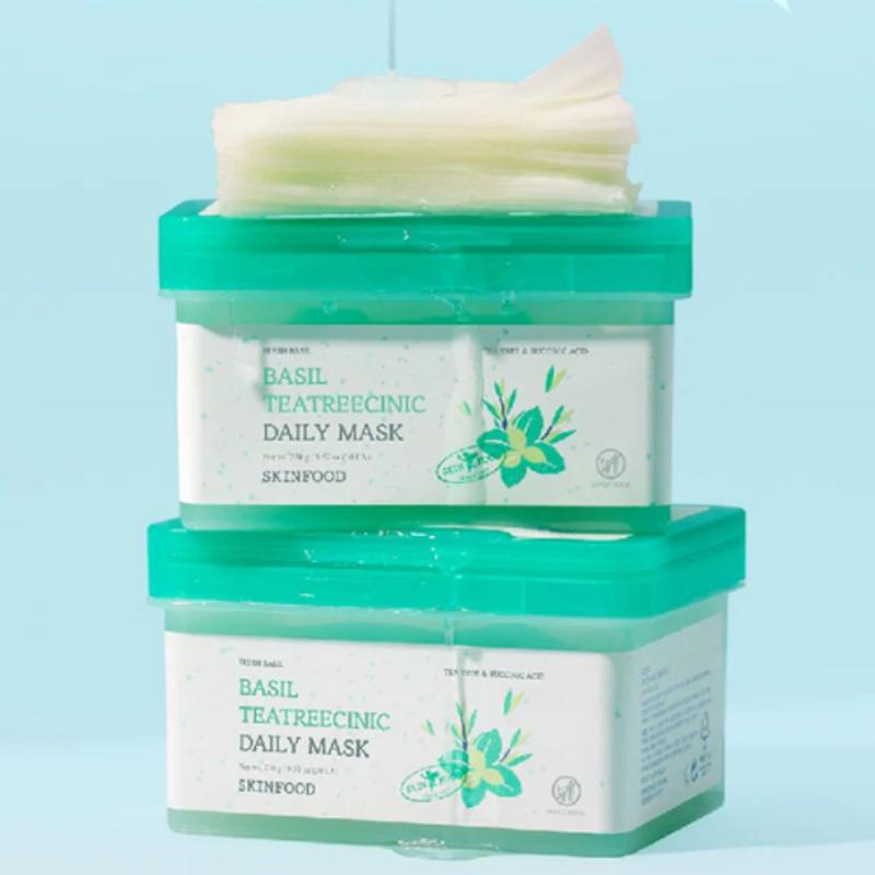 [Skinfood] Basil Tea Tree C-Nic Daily Mask (30ea)