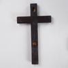 Suministros religiosos Cruz católica cristiana colgante de pared artesanía de madera negra decoración de pared cruzada