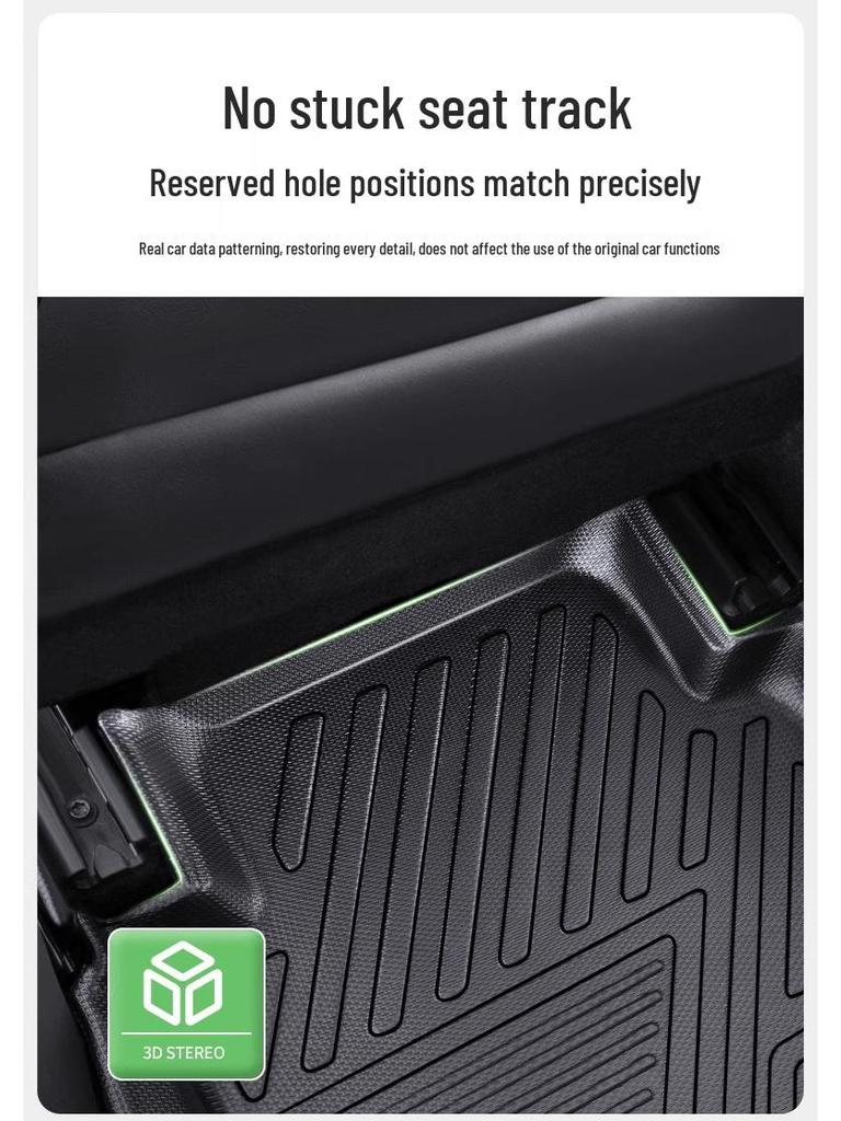 Volkswagen Teramont X Floor Mats, 17-24 Models, Fully Enclosed 7-Seater TPE