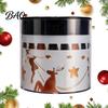 Christmas Tree Projection Lights Outdoor Solar Fence Light, Waterproof Cute Snowman Xmas Decorative Hollow Metal Lamps Projector Wall Light for Garden