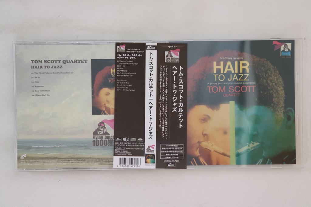 CD TOM SCOTT QUARTET Hair To Jazz CDSOL45720 SOLID RECORDS 2017 Japan Obi Jazz Used