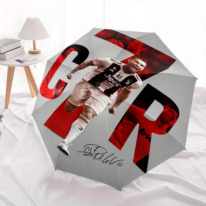 Ronaldo Automatic Opening and Closing Umbrella, Compact Travel Umbrella, Lightweight and Portable, Suitable for Beach Commuting Business I