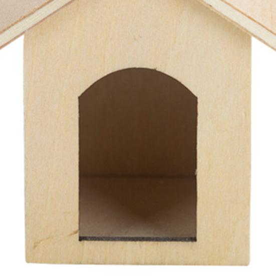 1:12 Miniature Dog House Realistic Excellent Workmanship Wood Fairy Micro Landscape Dog House for Children