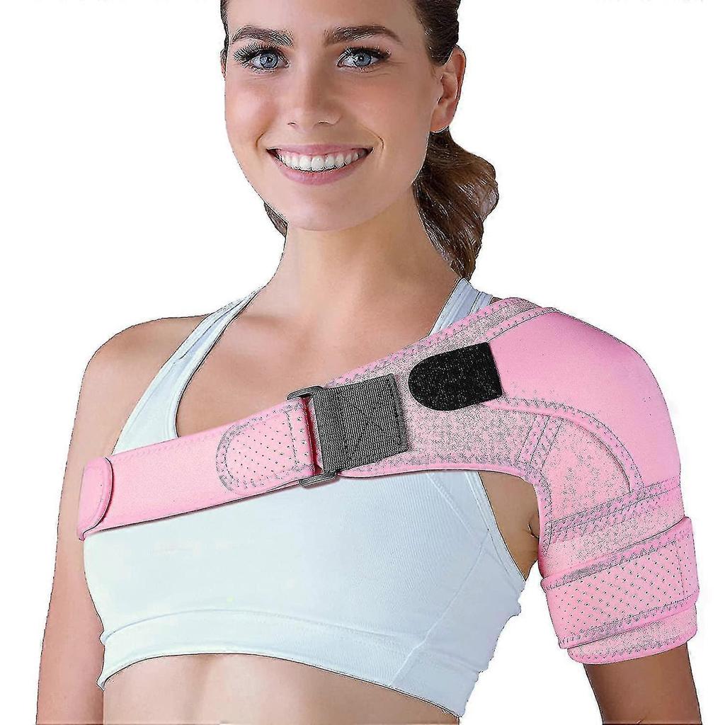 Shoulder Support, Adjustable Shoulder Bandage, For Tendonitis, Shoulder Dislocation, Sports Injury Prevention And Recovery, For Women And Men, Left An