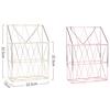 Storage Basket Nordic Metal Net Storage Basket Wall Hanging Portable Multifunction Rose Gold Storage Basket Desk Magazine Organi