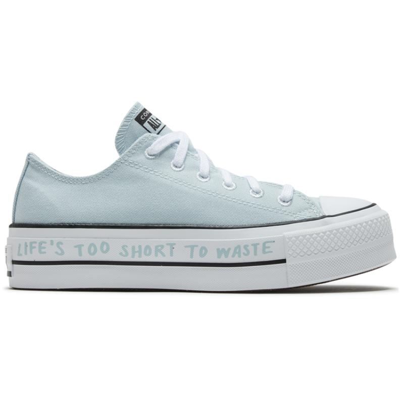 Converse Taylor All Star Lift Renew Canvas Thick Sole Light Blue Sneakers 'Blue White' Women's