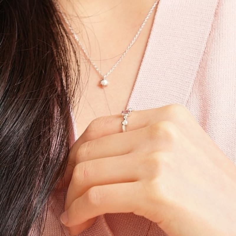 BELLOOGGI Pink tourmaline ring