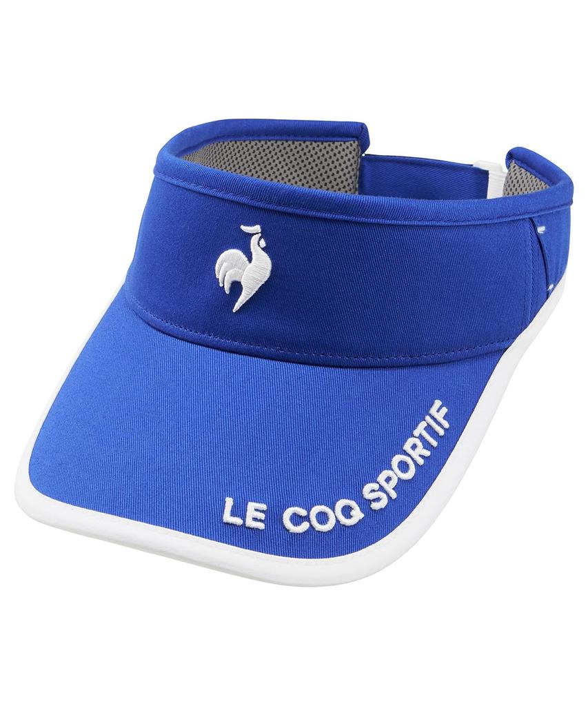Coq Sportif Sun ear curve cool to the BL00 [Le Golf] visor, design, simple, touch, antibacterial, golf, LG5SCP51L, women's, (blue)