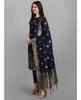 Women's Designer Party Wear Top Tunic Cotton Silk Salwar Kameez Kurti Pant Dupatta Set