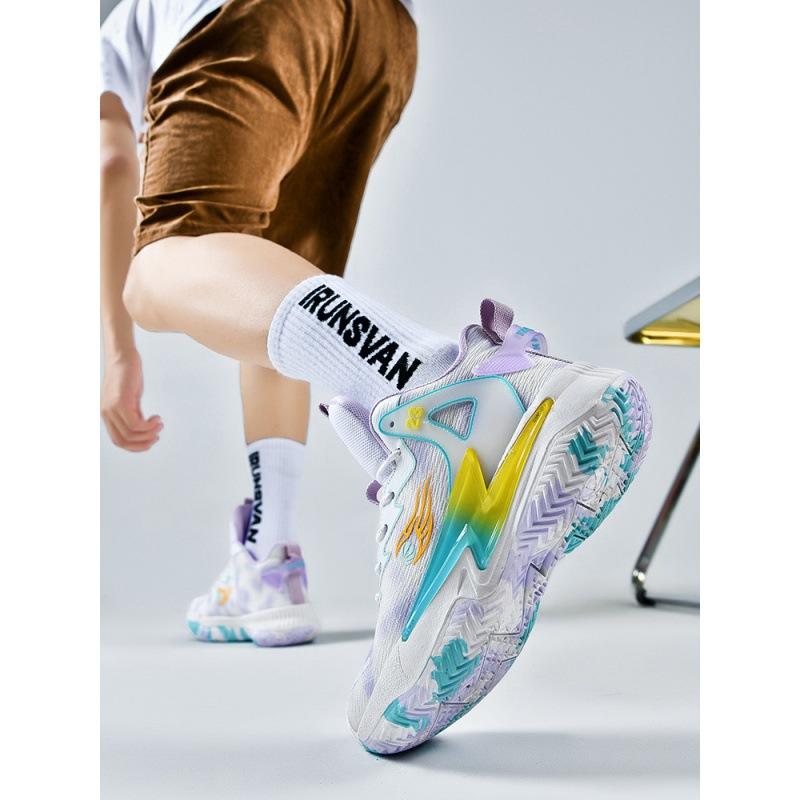 Summer mandarin duck basketball shoes for men and women couples mesh breathable non-slip sports shoes basketball shoes